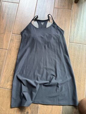 Old Navy Exercise Tennis Powersoft Black Racerback Tank Dress